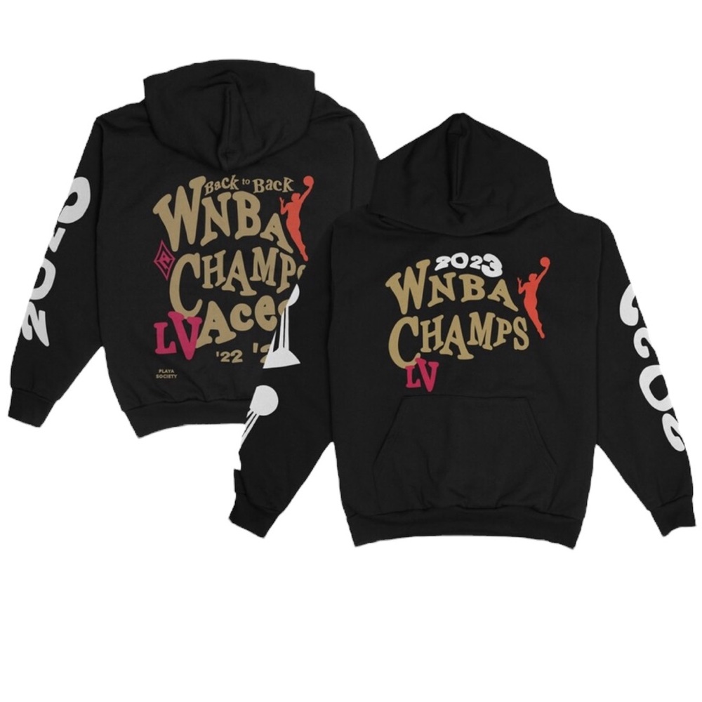 Playa Society WNBA Las Vegas Aces Championship Sweatshirt Hoodie